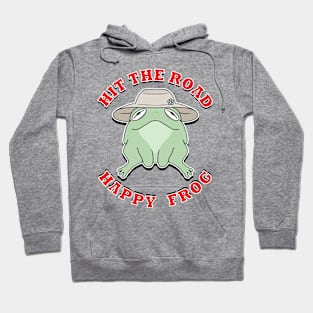 Hit The Road Happy Frog Hoodie